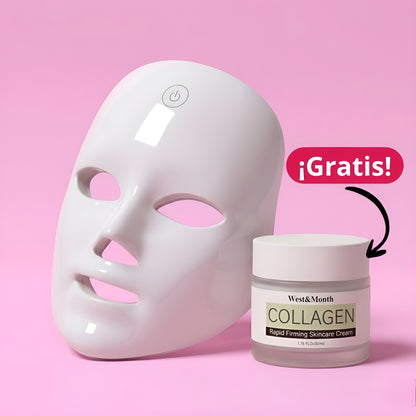 Máscara Facial LED Profesional | Optimask™+ Crema Antiarrugas Gratis