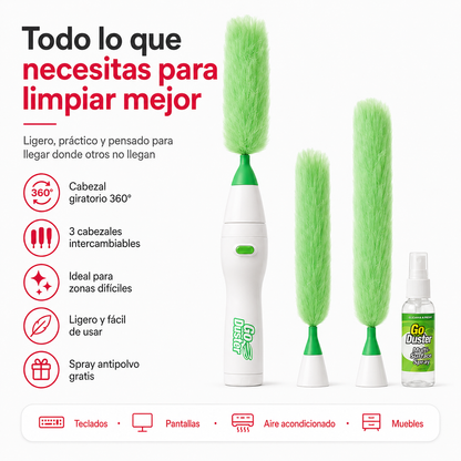 Plumero Giratorio 3 en 1