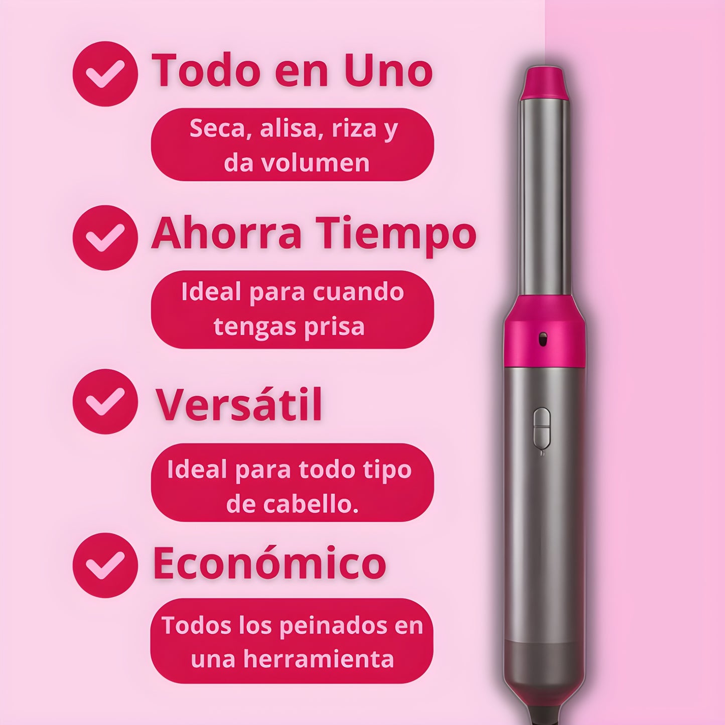 Cepillo Secador 5 en 1 Profesional